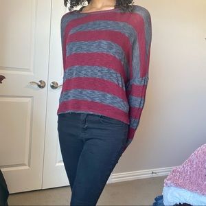 Striped Cropped Sweater